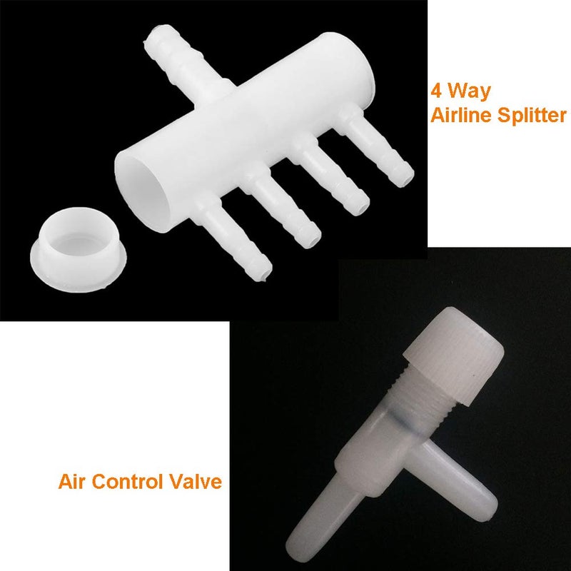 Y-Axis 49 Pcs Aquarium Air Pump Accessories with Airline Connectors, Airline Splitters, Bubble Stones, Check Valves and Suction Cups for 3/16 '' Fish Tank Pond Airline - Image 3